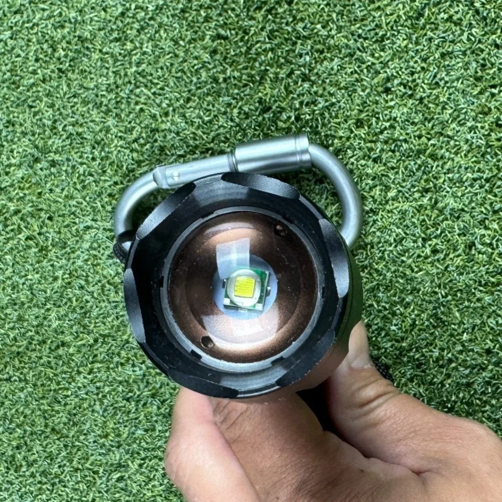 XML-T6 LED Tactical Flashlight Zoomable‎ 5 Modes w Carabiner Outdoor EDC